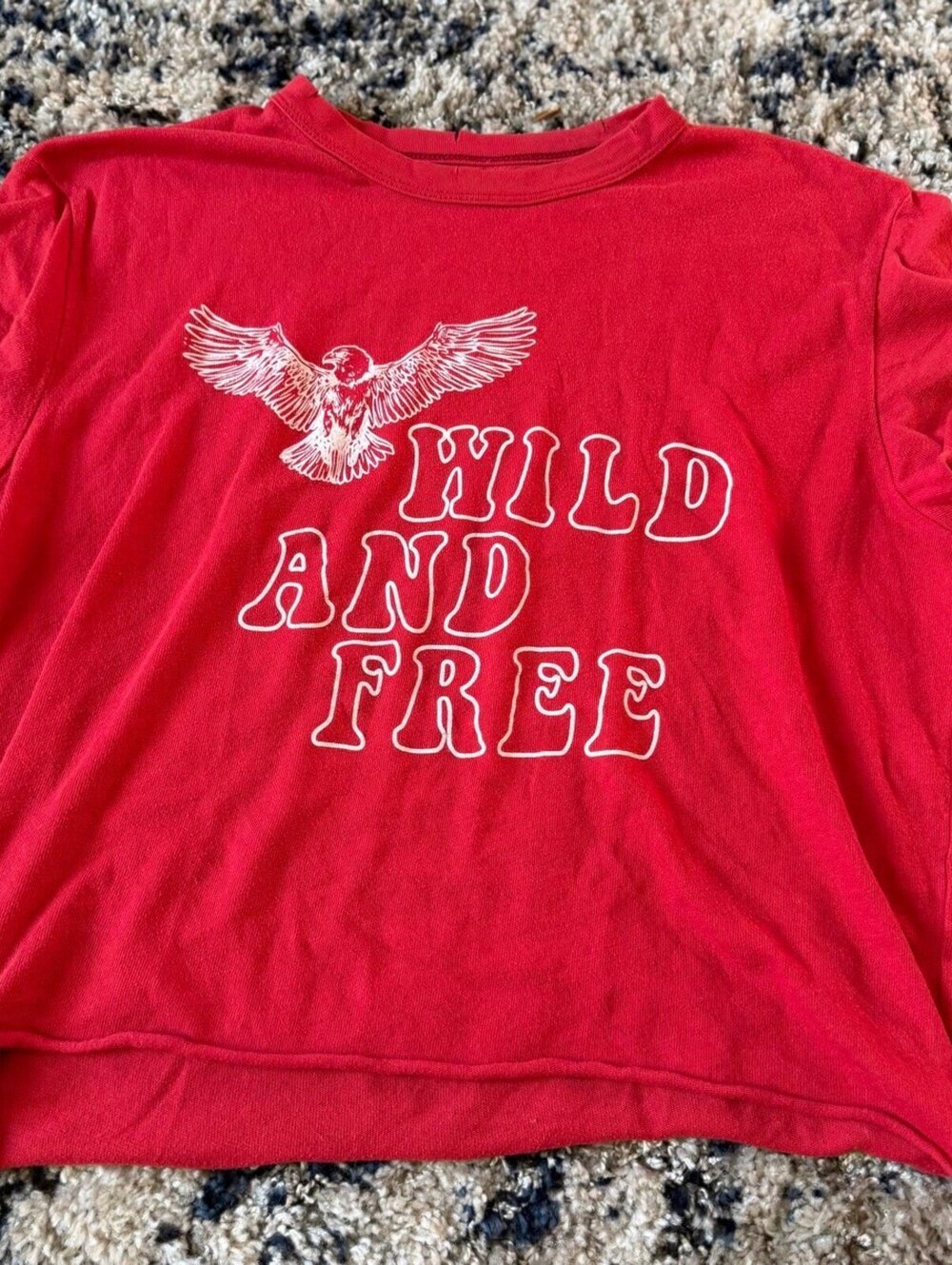 Charlie Southern Wild and Free Eagle Graphic Tee Shirt